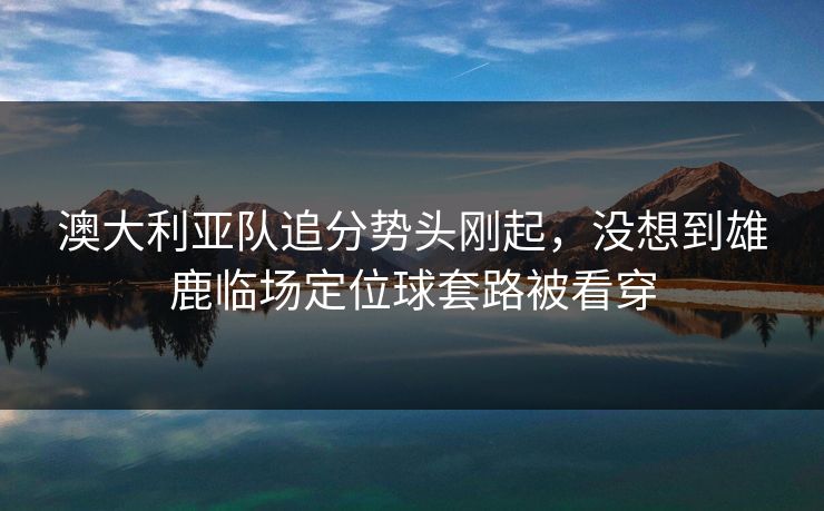 澳大利亚队追分势头刚起,没想到雄鹿临场定位球套路被看穿