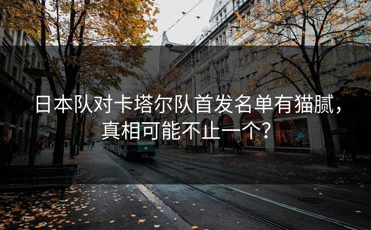 日本队对卡塔尔队首发名单有猫腻，真相可能不止一个？