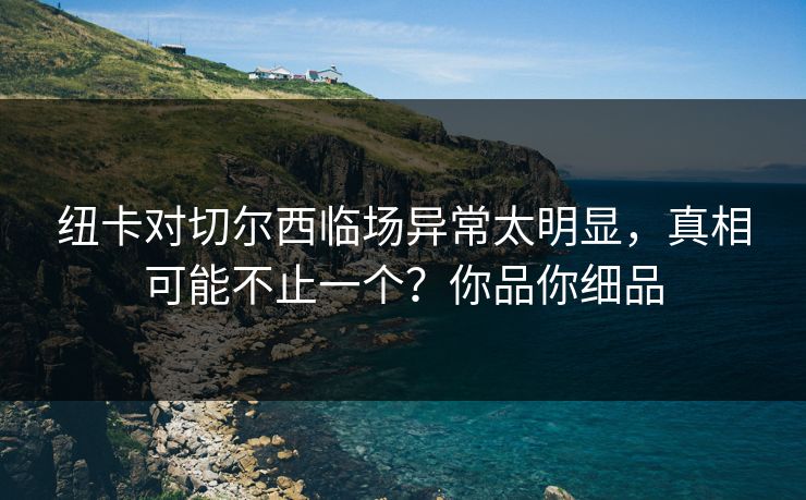 纽卡对切尔西临场异常太明显,真相可能不止一个?你品你细品 纽卡对切尔西临场异常太明显,真相可能不止一个?你品你细品